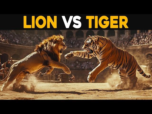 LION VS TIGER - Which is Stronger?