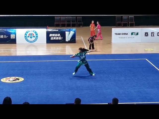 Wudang wushu team in competition