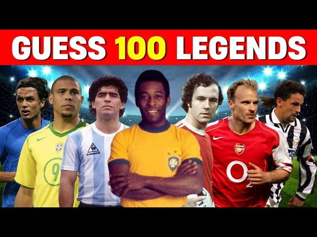 Guess the 100 FOOTBALL LEGENDS in 3 seconds | Football Quiz 2024