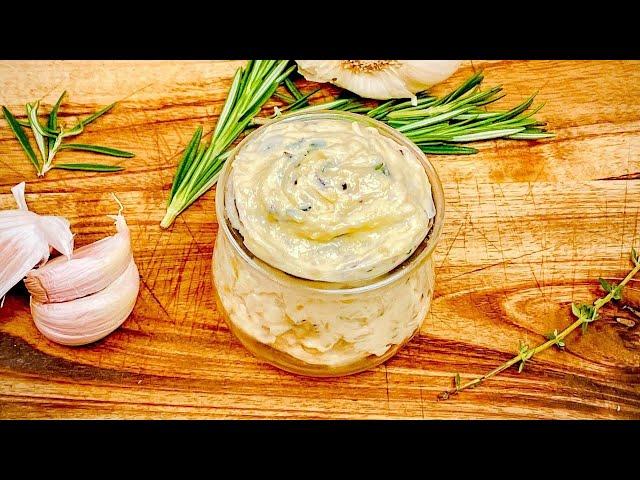 EASY ROASTED GARLIC HERB BUTTER