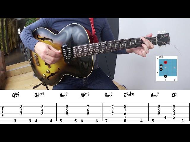 Jazz Guitar Chord Progression Exercise