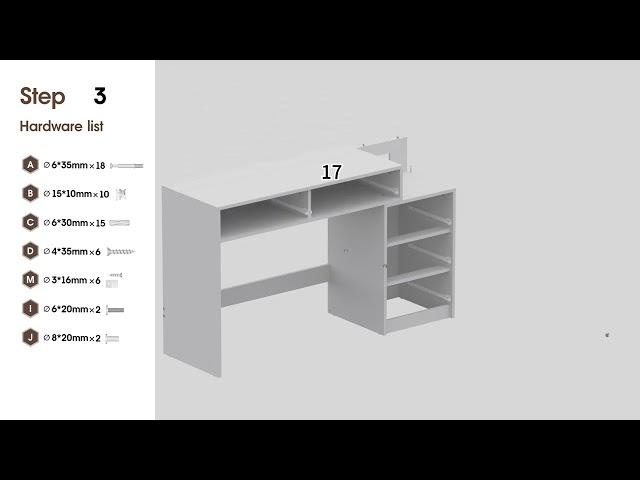 How to Assemble the Vabches Vanity Table with LED Mirror & Charging Station  #vabches