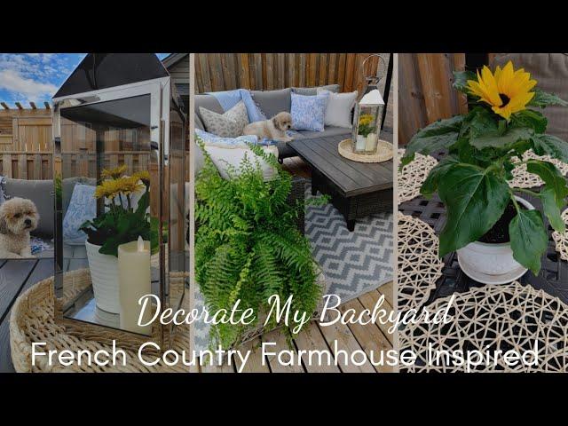 2023 FRENCH COUNTRY/FARMHOUSE DECORATE WITH ME/DECORATE MY DECK ON A BUDGET