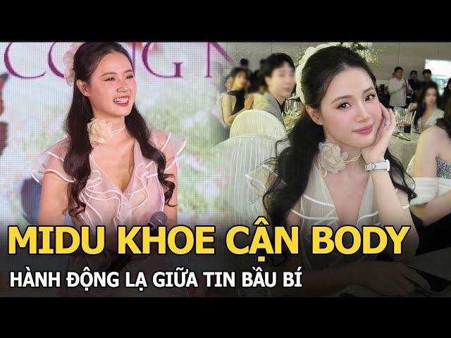 Midu khoe cận body, hành động lạ giữa tin bầu bí