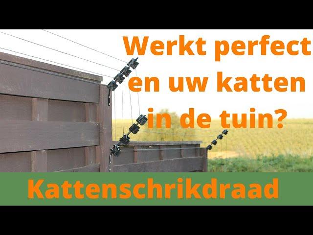 Monteer eenvoudig kattenschrikdraad en de katten blijven in of uit de tuin | Schrikdraad Online