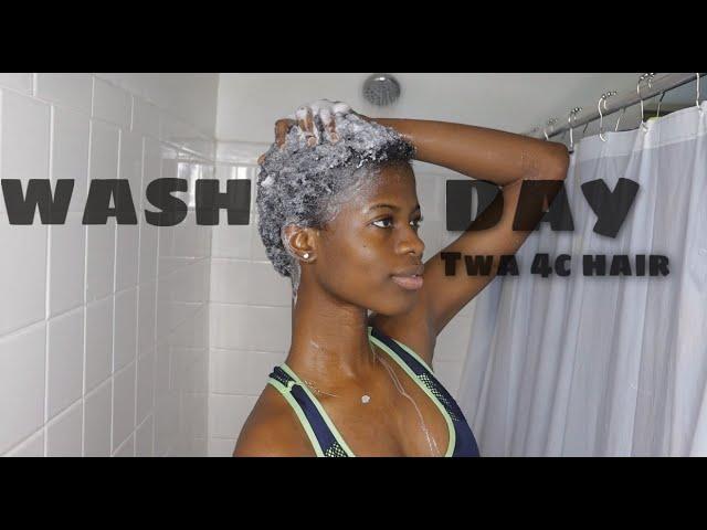 My Wash Day Routine | TWA 4C hair