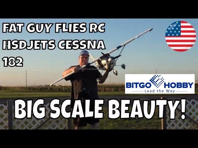 BIG SCALE BEAUTY! HSDJETS CESSNA 182 by Fat Guy Flies RC