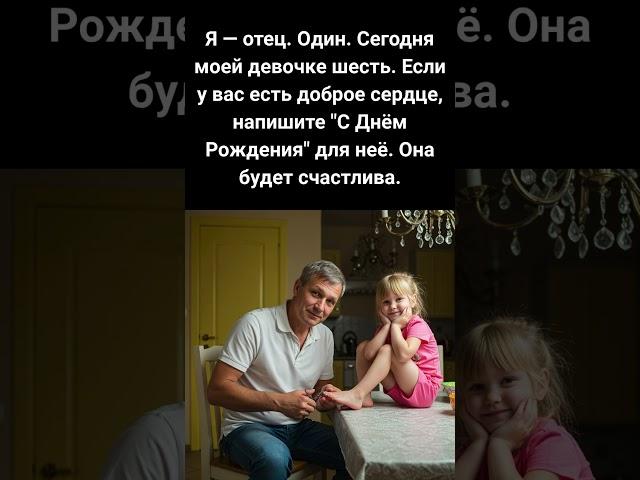Я — отец. Один. Сегодня моей девочке шесть.