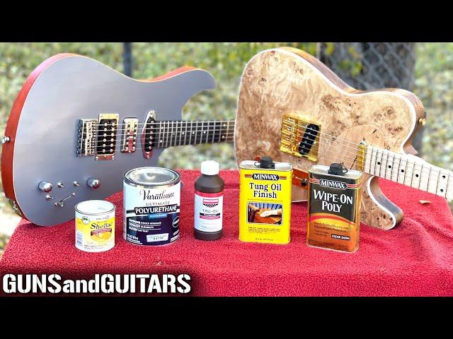 What's the BEST Hand Rubbed GUITAR FINISH? (Satin Sheen Shootout!)