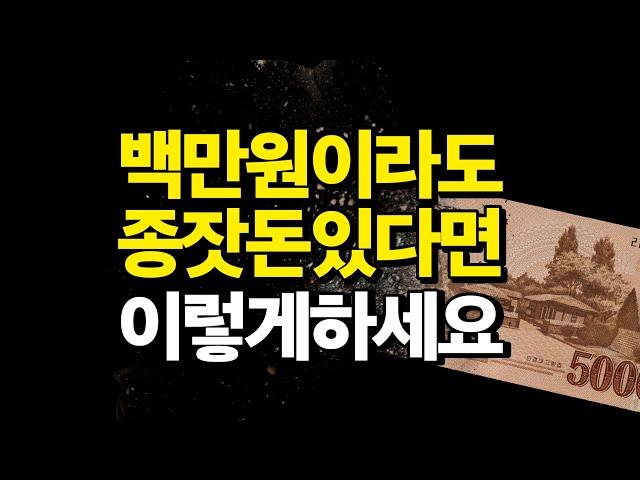 100만원? 저라면 이렇게해서 1억 만들겠습니다