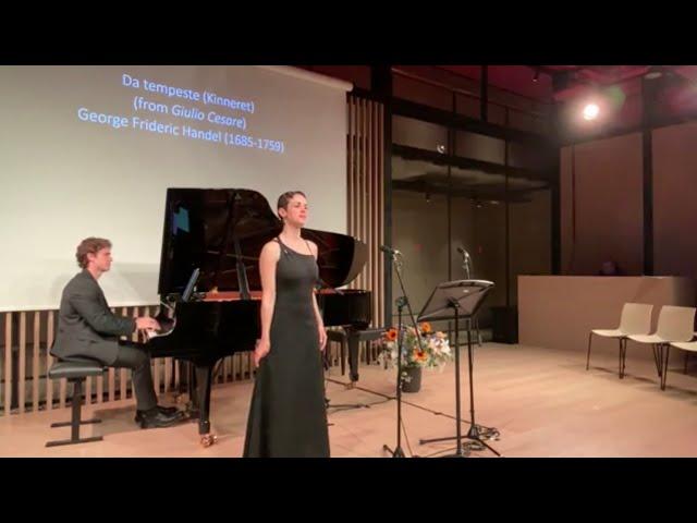 “Da tempeste,” Handel (Giulio Cesare)-Kinneret Ely, soprano