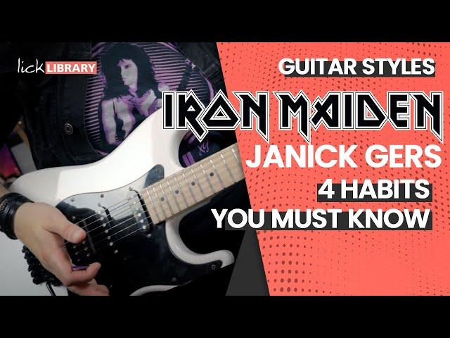 Steal These 4 Janick Gers of Iron Maiden Guitar Techniques | Licklibrary