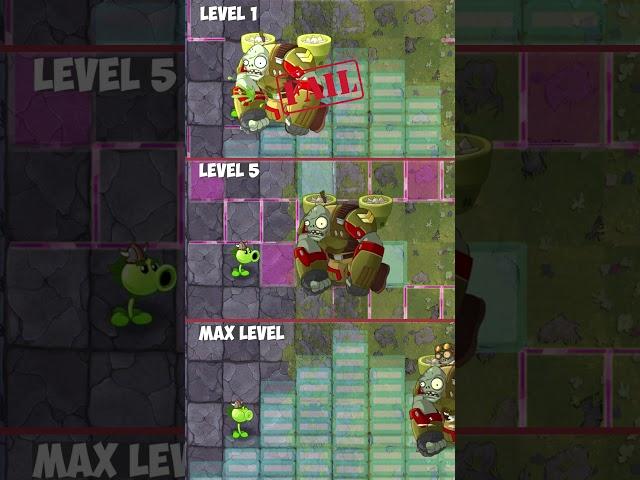 Pvz 2 Check plants - Repeater Level 1, 5, Max vs Sky Gargantuar