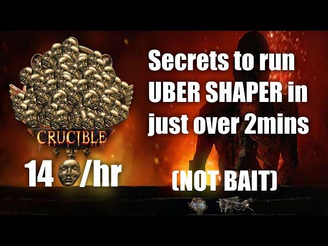 [PoE 3.21] 14div/hr - Secrets to Speed Running Uber Shaper.  Loot from 200 runs.