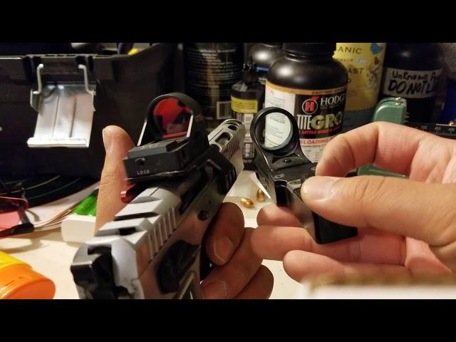 Cmore RTS2 - How it looks on an open pistol and CZ-P10F