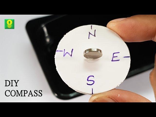 How to make a Magnetic Compass at Home - DIY Compass