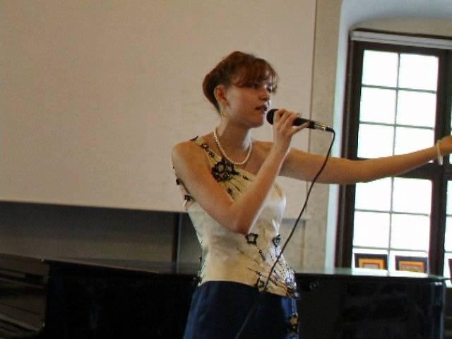 Julia Amurs  (Me) singing "At Last" by Etta James.