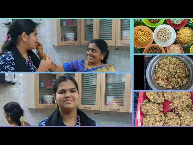 மழைக்கு இதமான ஹெல்தியான வடை | நவதானிய வடை | Healthy multi grains  vada