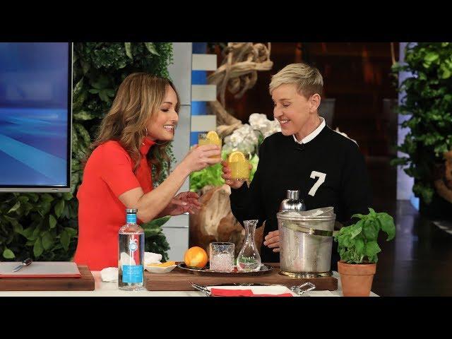 Giada De Laurentiis Teaches Ellen Italian Words While Cooking Up Italian Food