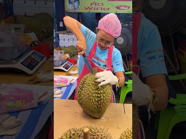 Amazing! Unboxing Giant Durian -  Fruit Cutting Skills