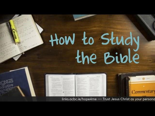 24.07.25 How to Study the Bible (Lesson 6g) - Clare Bible Study (Ennis)