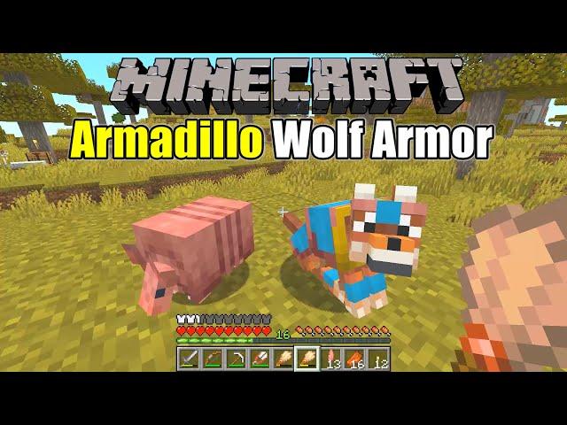 Minecraft Survival - Armadillo and Wolf Armor (Survive & Thrive 2024) - Ep 6