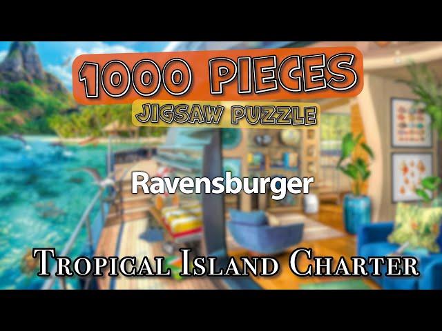 Solving Tropical Island Charter 1000 Pieces | Ravensburger Puzzle | Time Lapse