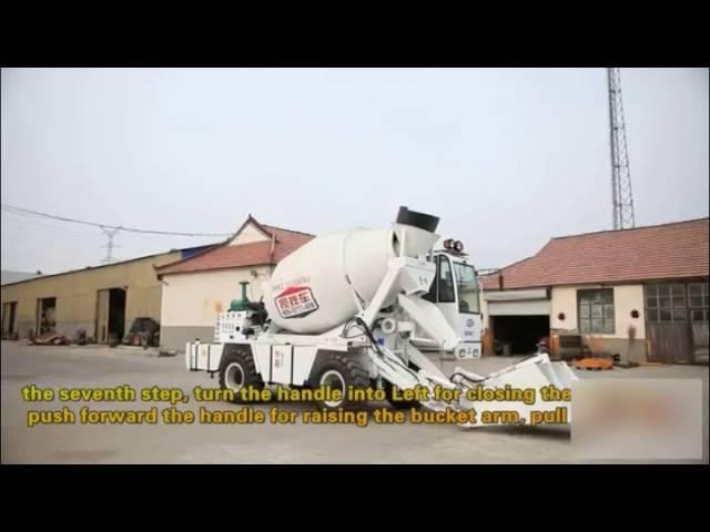 Sally ZEZEFU Self Loading Concrete Mixer Truck Operation