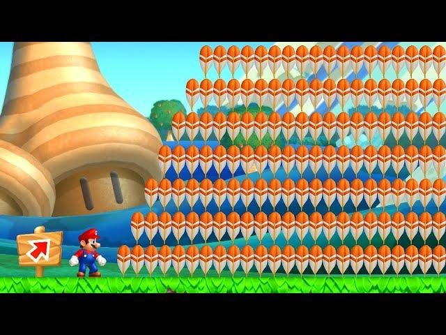 Can Mario Collect 999 Feathers in New Super Mario Bros. U?