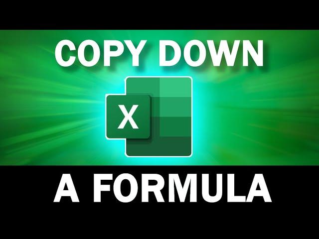 How to Copy Down a Formula that Contains Blank Rows in Excel