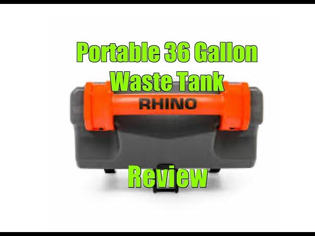 RHINO 36 Gallon Portable RV Waste Tank Review