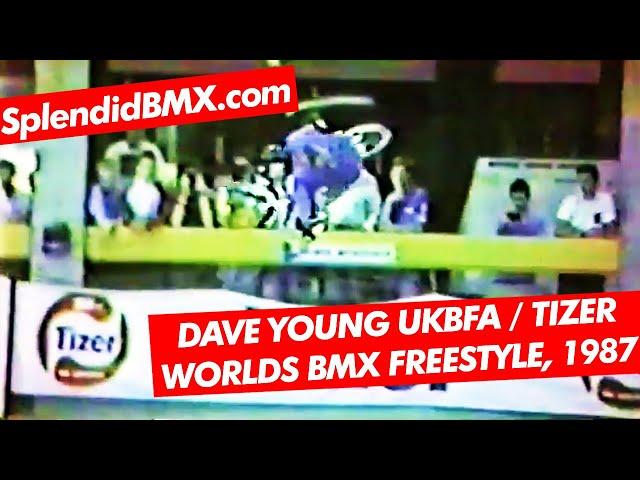 Dave Young, UKBFA/Tizer Worlds BMX Freestyle Competition , Woking, 1987 Old School BMX