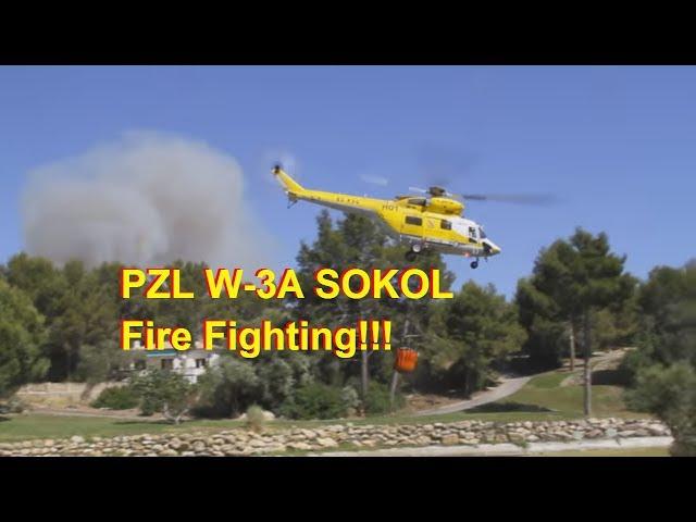 PZL W-3A Sokol Helicopter: Firefighting on Mallorca!!!