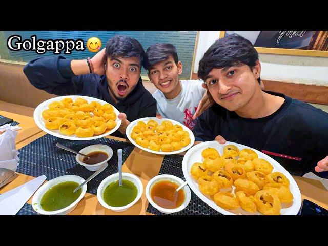 Golgappa eating challenge with friends 