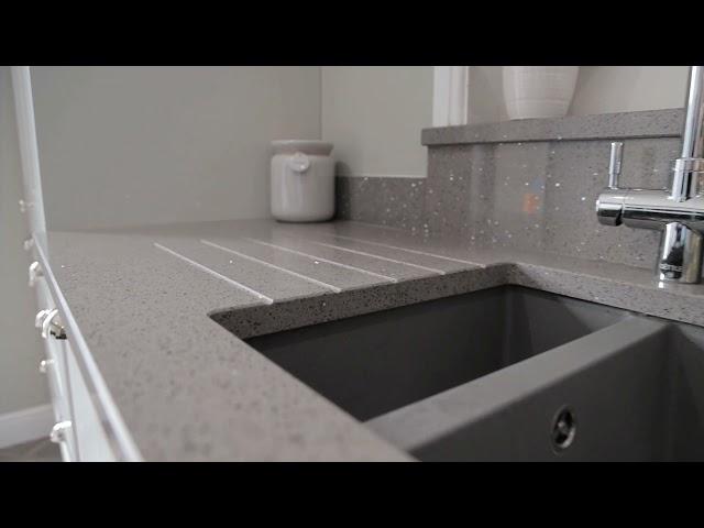 CRL Quartz Grey Reflection kitchen surface