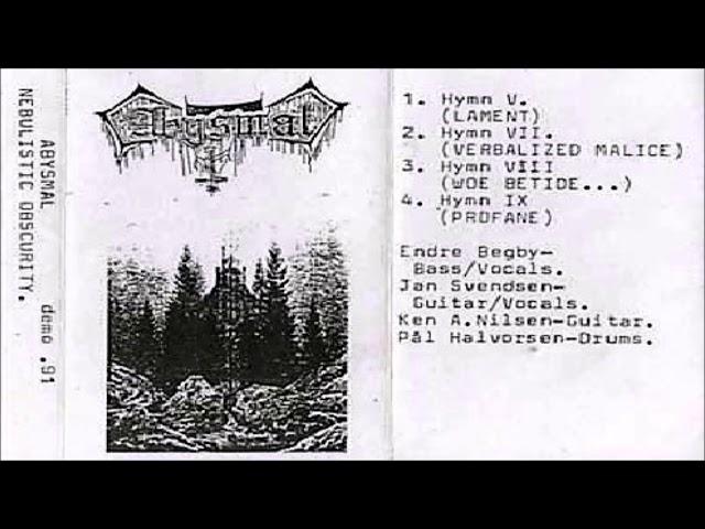 Abysmal [NOR] [Raw Black/Doom] 1991 - Nebulistic Obscurity (Full Demo)