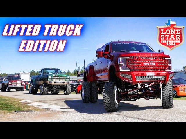 Lifted Trucks at LST Cruise 2024 Lonestar Throwdown