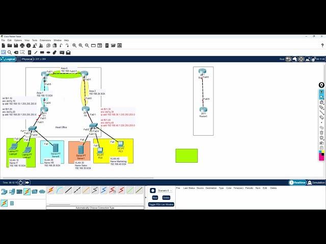 Step by step Enterprise Networking Project configuration in CISCO Packet Tracer Part 2