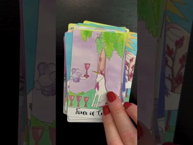 Crystal Unicorn Tarot 60 Second Full Deck Flip Through #tarotcards