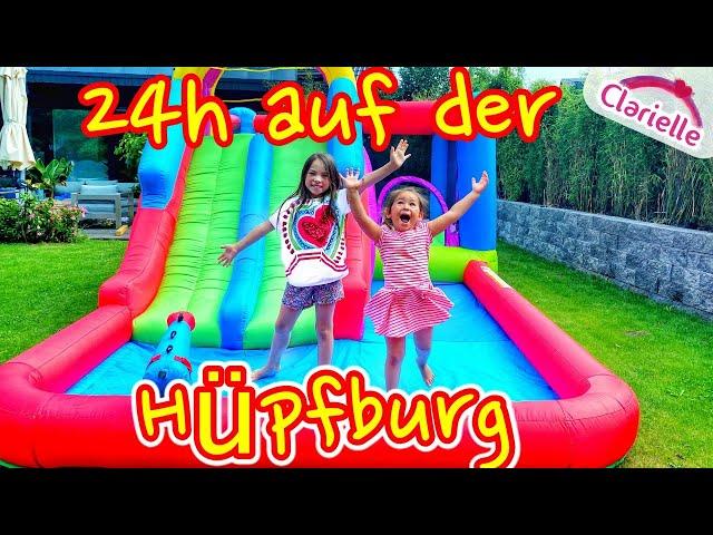 24h auf der Hüpfburg | 1. Tag lang auf dem Trampolin | Clarielle