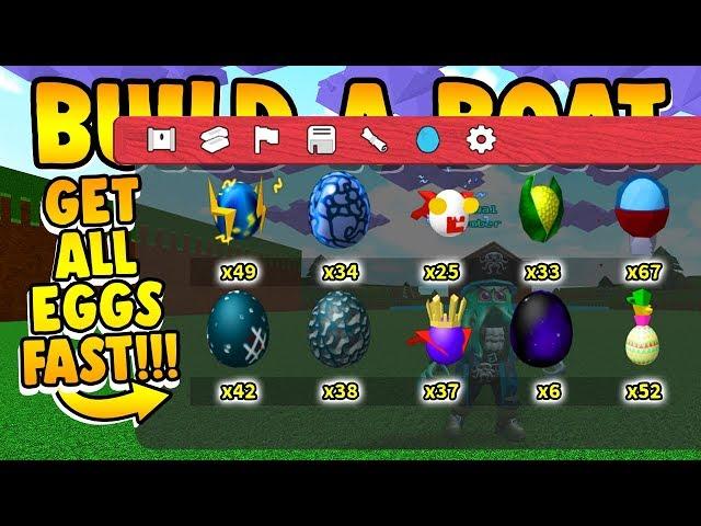 Build a Boat FASTEST WAY TO GET ALL EGGS!