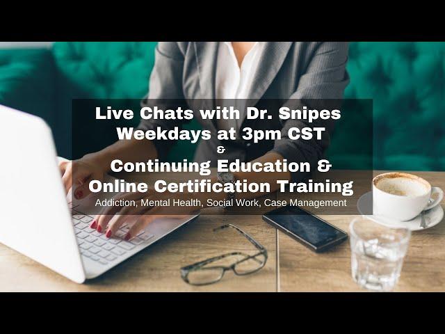 Subscribe to be notified of live chats, new videos and CEU Coupons