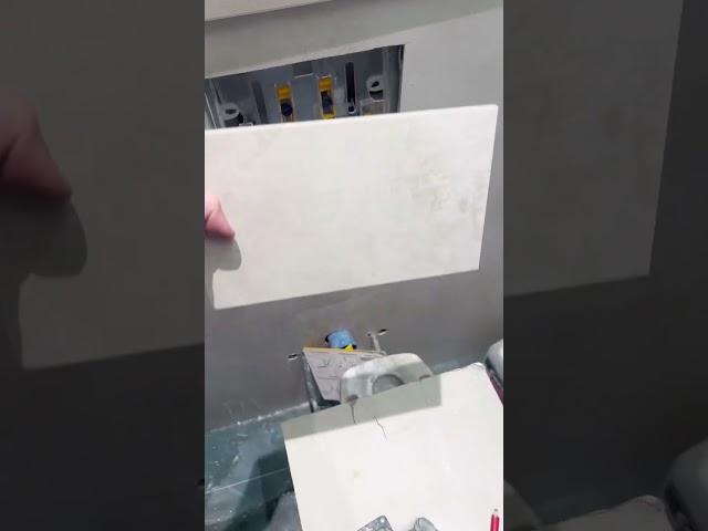 Кнопка инсталляции из керамогранита #tiler #diy #batumi #ремонтвбатуми #tiles #home #tiledesign