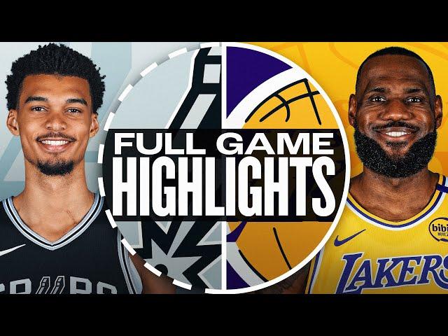 SPURS at LAKERS | FULL GAME HIGHLIGHTS | January 13, 2025