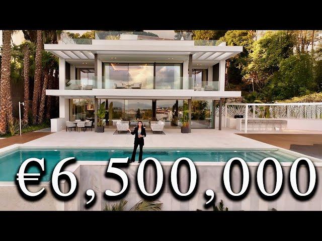 Inside €6,500,000 Ultra Modern home in Marbella with Incredible views !