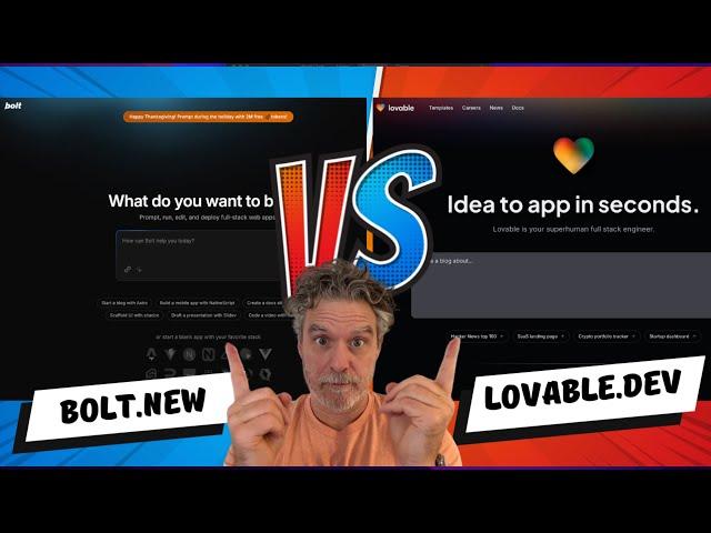  Comparing Bolt.new vs Lovable.dev for Rapid Prototyping and Deployment ️