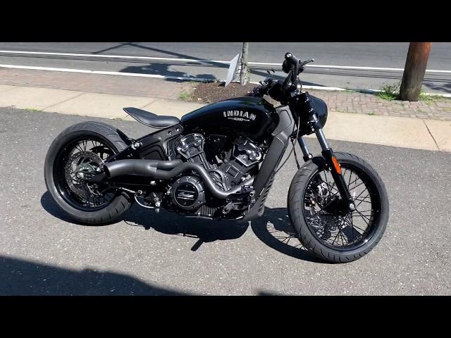 Indian Scout bobber custom - walk around