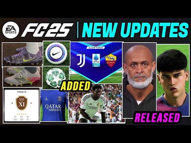 EA FC 25 NEWS | NEW UPDATE - Additions, Real Faces, Gameplay & Career Mode Fixes 