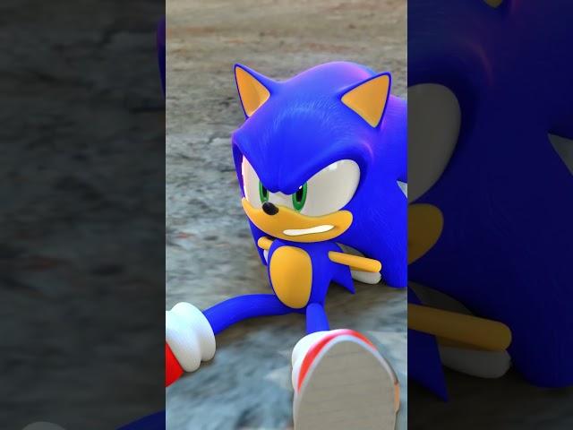 Sonic armed his leg with Guns  #sonic #animatedfilm #funnyshorts