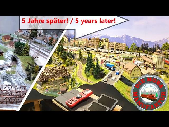 5 years later! Timelapse for detailing our 5m2 system - construction video model railway H0 1/87